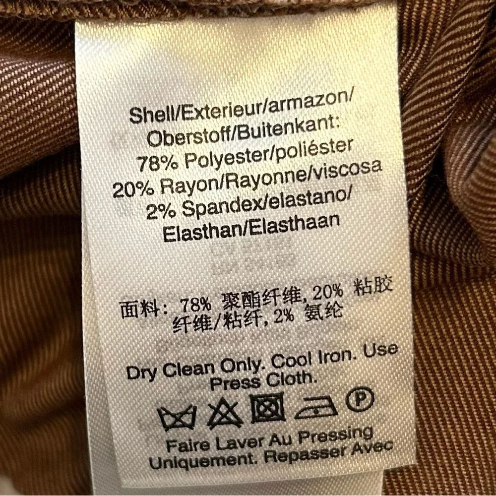 NEW DKNY Paint The Town Red Wide Leg Dress Pants Women’s SZ 16 in Toast - Picture 9 of 9